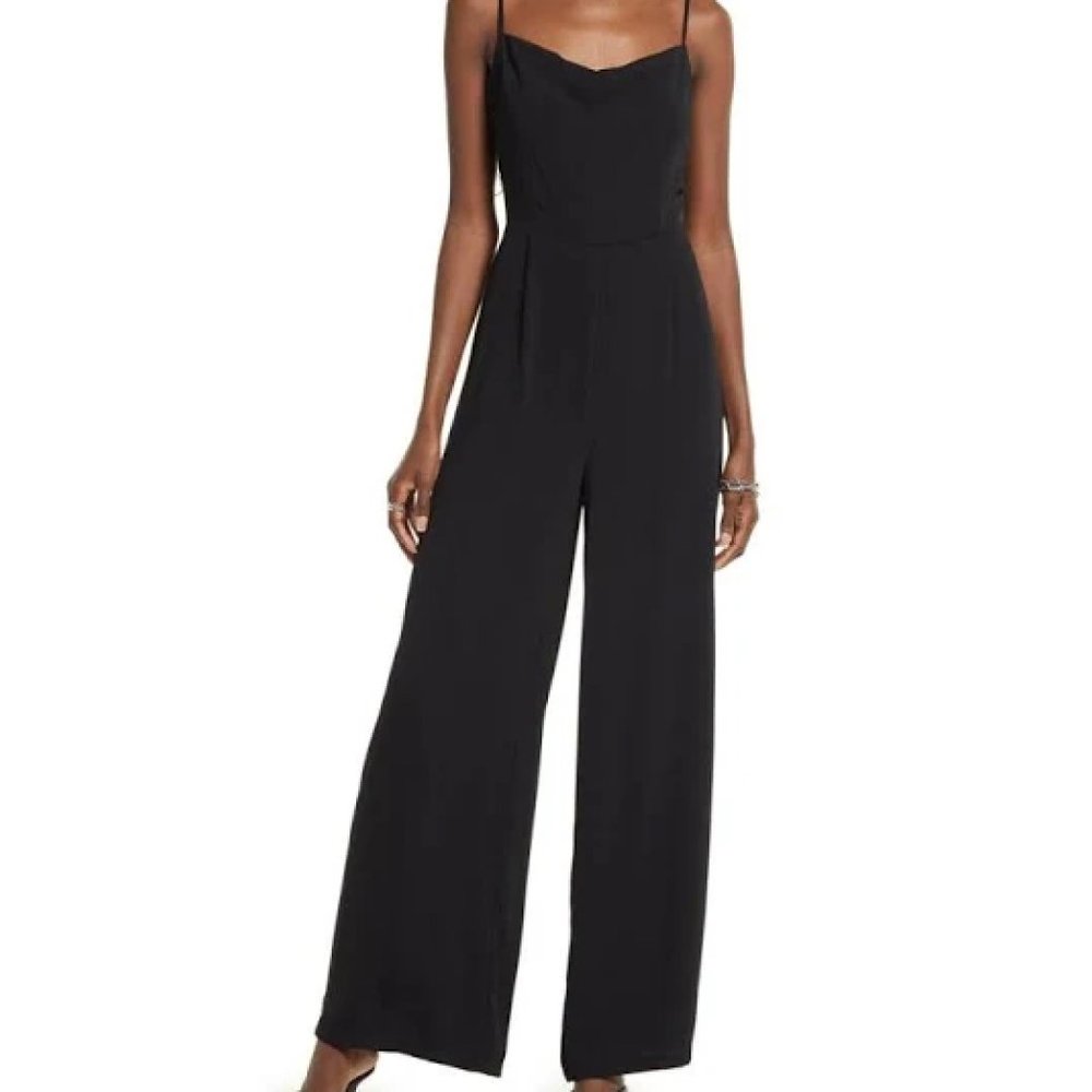 Express Black Wide Leg Jumpsuit